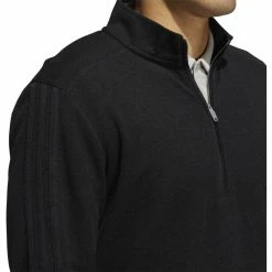 ADIDAS 3-Stripe 1/4 Zip Layering 38 ADIDAS 3-Stripe 1/4 Zip Layering -Golf Sales Store adidas 3 stripe 1 4 zip layering black 03 20337.1677086413