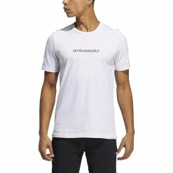 ADIDAS AdiCross Graphic Tee -Golf Sales Store adidas adicross graphic tee white 01 64488.1632321209