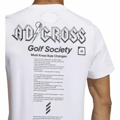 ADIDAS AdiCross Graphic Tee -Golf Sales Store adidas adicross graphic tee white 04 29918.1632321210