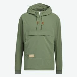 ADIDAS AdiCross Half-Zip Anorak -Golf Sales Store adidas adicross half zip anorak natural green 01 09051.1676583078