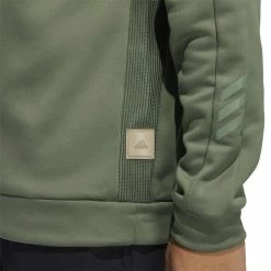 ADIDAS AdiCross Quarter Zip -Golf Sales Store adidas adicross quarter zip natural green 04 69435.1659042526