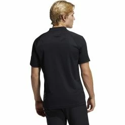ADIDAS AdiCross Round Neck Polo -Golf Sales Store adidas adicross round neck polo black 02 98127.1632320929