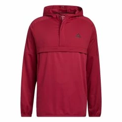 ADIDAS Anorak 1/2 Zip Pullover -Golf Sales Store adidas anorak 1 2 zip pullover legacy burgundy 03 57636.1676580155