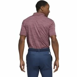 ADIDAS Contrast Stripe Polo -Golf Sales Store adidas contrast stripe polo quiet crimson 02 60803.1671650658