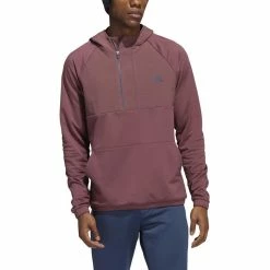 ADIDAS Fleece Anorak 1/4 Zip -Golf Sales Store adidas fleece anorak 1 4 zip quiet crimson 01 07870.1673903281