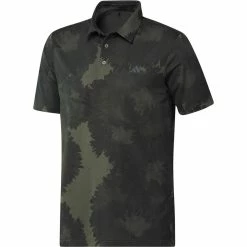 ADIDAS Flower Mesh Polo -Golf Sales Store adidas flower mesh polo olive strata black 01 59836.1679064481