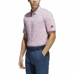 ADIDAS Go-To Camo Print Polo -Golf Sales Store adidas go to camo print polo quiet crimson bliss lilac 01 72370.1673905681