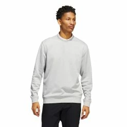 ADIDAS Go-To Crewneck Pullover 22 ADIDAS Go-To Crewneck Pullover -Golf Sales Store adidas go to crewneck pullover grey two white 01 56461.1676590357