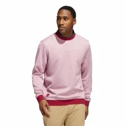 ADIDAS Go-To Crewneck Pullover 17 ADIDAS Go-To Crewneck Pullover -Golf Sales Store adidas go to crewneck pullover legacy burgundy almost pink 01 46523.1676597766