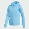 ADIDAS Junior Girls Novelty Hoodie -Golf Sales Store adidas junior girls novelty hoodie bright cyan 01 25336.1631897470
