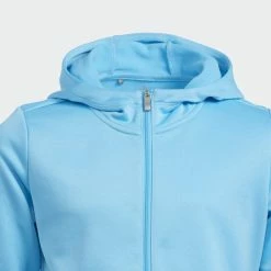 ADIDAS Junior Girls Novelty Hoodie -Golf Sales Store adidas junior girls novelty hoodie bright cyan 03 29313.1631897470