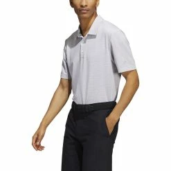 ADIDAS Ottoman Pencil Stripe Polo 34 ADIDAS Ottoman Pencil Stripe Polo -Golf Sales Store adidas ottoman pencil stripe polo grey two white 01 12469.1679079623