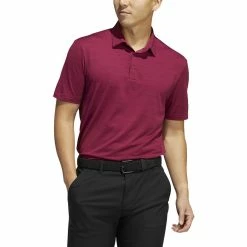 ADIDAS Spacedye Stripe Polo -Golf Sales Store adidas spacedye stripe polo legacy burgundy black 01 19180.1647963242