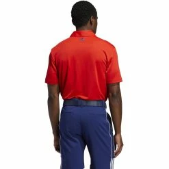 ADIDAS Ultimate365 USA Golf Solid Polo -Golf Sales Store adidas ultimate 365 usa golf solid polo red 02 42811.1659043263