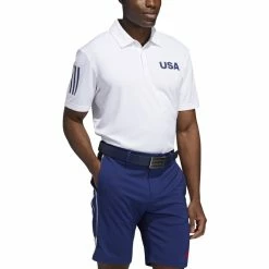 ADIDAS Ultimate365 USA Golf Solid Polo -Golf Sales Store adidas ultimate 365 usa golf solid polo white 01 55862.1659043263