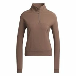 ADIDAS Women's 1/4 Zip Jacket -Golf Sales Store adidas womens 1 4 zip jacket earth strata 05 36554.1676592934