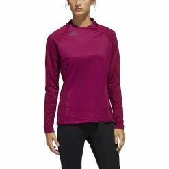 ADIDAS Women's COLD.RDY Long Sleeve Crew Neck 17 ADIDAS Women's COLD.RDY Long Sleeve Crew Neck -Golf Sales Store adidas womens cold rdy long sleeve crew neck power berry 01 91459.1633379773