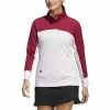 ADIDAS Women's Colorblock Quarter Snap Jacket -Golf Sales Store adidas womens colorblock quarter snap jacket almost pink 01 43479.1676594591