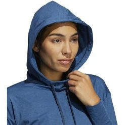 ADIDAS Women's Essentials Heathered Hoodie -Golf Sales Store adidas womens essentials heathered hoodie crew navy 04 18021.1633103434