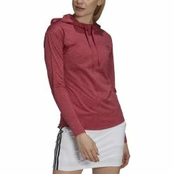ADIDAS Women's Essentials Heathered Hoodie -Golf Sales Store adidas womens essentials heathered hoodie wild pink 01 89332.1633103433