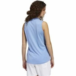 ADIDAS Women's Essentials Sleeveless Polo -Golf Sales Store adidas womens essentials sleeveless polo blue rush white 02 75848.1647971595