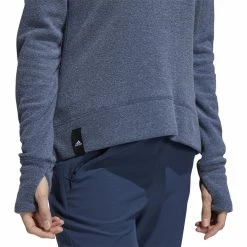 ADIDAS Women's Fleece Sweatshirt -Golf Sales Store adidas womens fleece sweatshirt crew navy 03 35316.1639066155