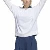 ADIDAS Women's Go-To Knit Woven Pullover 2 ADIDAS Women's Go-To Knit Woven Pullover -Golf Sales Store adidas womens go to knit woven pullover white 01 47284.1647971840
