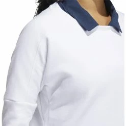 ADIDAS Women's Go-To Sweatshirt -Golf Sales Store adidas womens go to sweatshirt white 04 36169.1639065673