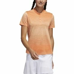 ADIDAS Women's Gradient Polo 10 ADIDAS Women's Gradient Polo -Golf Sales Store adidas womens gradient polo amber tint 01 42864.1633380999