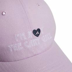 ADIDAS Women's I'm Not The Cart Girl Hat 18 ADIDAS Women's I'm Not The Cart Girl Hat -Golf Sales Store adidas womens im not the cart girl hat bliss lilac 02 57599.1647529496