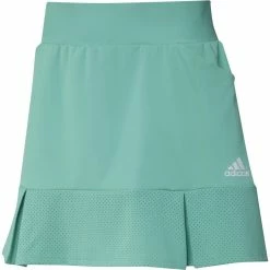 ADIDAS Women's Pleated Perforated Skort - 15 Inch -Golf Sales Store adidas womens pleated perforated skort 15 inch acid mint 01 41306.1633118093