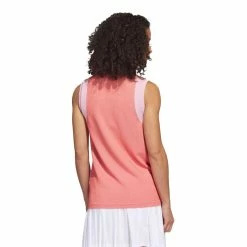 ADIDAS Women's Primeknit Sleeveless Polo -Golf Sales Store adidas womens primeknit sleeveless polo preloved red 02 20882.1676594729