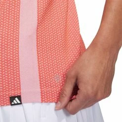 ADIDAS Women's Primeknit Sleeveless Polo -Golf Sales Store adidas womens primeknit sleeveless polo preloved red 03 19520.1676592287