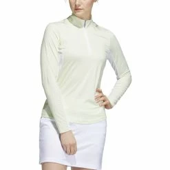 ADIDAS Women's Printed Sun Protection 1/4 Zip -Golf Sales Store adidas womens printed sun protection 1 4 zip white 01 78767.1676585540