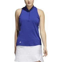 ADIDAS Women's Racerback Sleeveless Polo -Golf Sales Store adidas womens racerback sleeveless polo legacy indigo 01 37668.1676595629