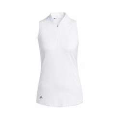 ADIDAS Women's Racerback Sleeveless Polo -Golf Sales Store adidas womens racerback sleeveless polo white 01 91944.1676590960
