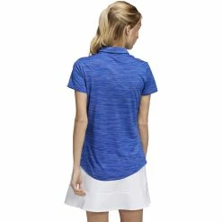 ADIDAS Women's Space-Dyed Polo -Golf Sales Store adidas womens space dyed polo collegiate royal white 02 39561.1647973321