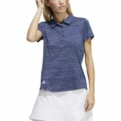 ADIDAS Women's Space-Dyed Polo -Golf Sales Store adidas womens space dyed polo crew navy white 01 02613.1647973321