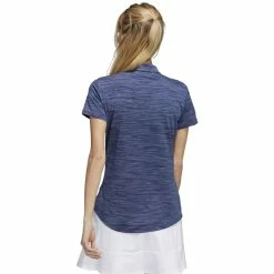 ADIDAS Women's Space-Dyed Polo -Golf Sales Store adidas womens space dyed polo crew navy white 02 26943.1647973321