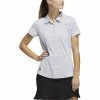 ADIDAS Women's Space-Dyed Polo -Golf Sales Store adidas womens space dyed polo white black 01 43110.1647973321