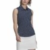 ADIDAS Women's Spacedye Sleeveless Polo -Golf Sales Store adidas womens spacedye sleeveless polo crew navy white 01 33981.1631905890