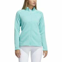 ADIDAS Women's Textured Layer Jacket -Golf Sales Store adidas womens textured layer jacket acid mint 01 93369.1633102077