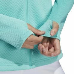 ADIDAS Women's Textured Layer Jacket -Golf Sales Store adidas womens textured layer jacket acid mint 04 06838.1633102078