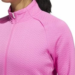 ADIDAS Women's Textured Layer Jacket -Golf Sales Store adidas womens textured layer jacket screaming pink 04 43985.1633102078