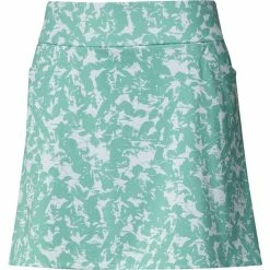 ADIDAS Women's Ultimate Print Skort - 16 Inch -Golf Sales Store adidas womens ultimate print skort 16 inch white acid mint 01 47599.1659042785
