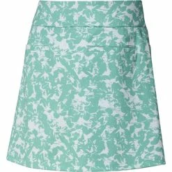 ADIDAS Women's Ultimate Print Skort - 16 Inch -Golf Sales Store adidas womens ultimate print skort 16 inch white acid mint 02 11493.1659042785