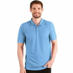 Antigua Esteem Polo -Golf Sales Store antigua esteem polo columbia blue heather white 01 61711.1654112879