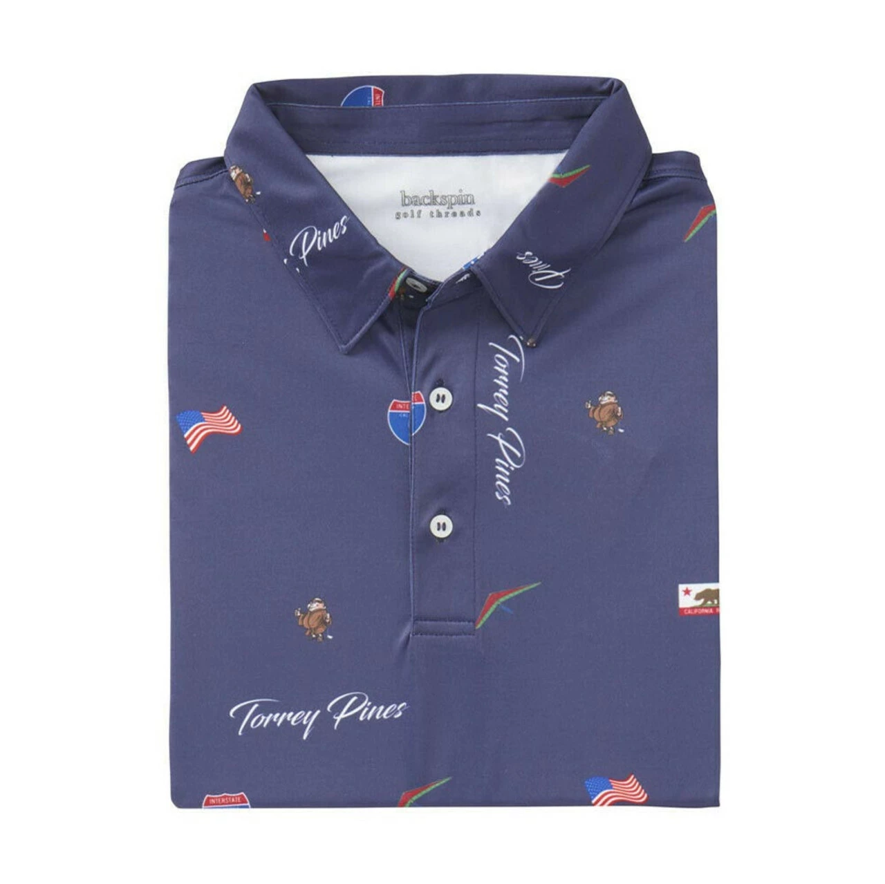 Backspin Torrey Pines Polo 5 Backspin Torrey Pines Polo - Image 3