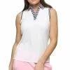 BELYN KEY Women's Action Sleeveless Polo -Golf Sales Store belyn key womens action sleeveless polo diamond stripe 01 01059.1676588603