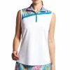 Bermuda Sands Women's Adele Sublimated Sleeveless Polo -Golf Sales Store bermuda sands womens adele sublimated sleeveless polo white 01 16182.1659117778
